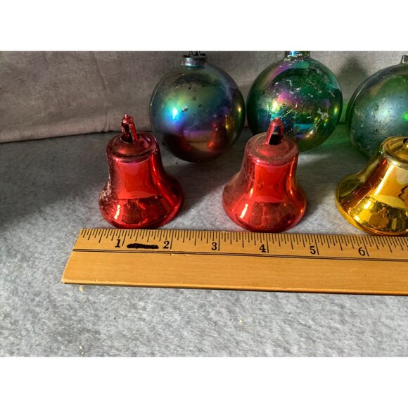 Bradford Vintage Unbreakable Christmas Ornaments Balls and Bells Set - Picture 6 of 10
